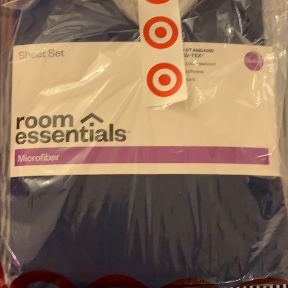 Blue queen size bed sheet